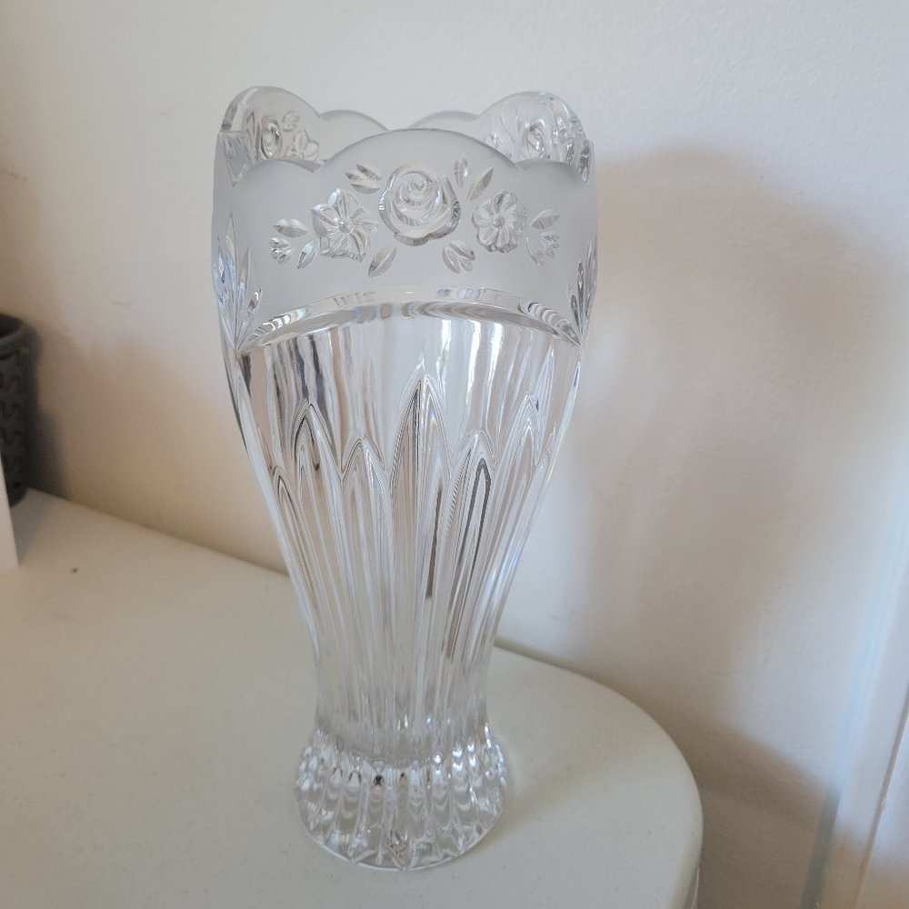 Lead Crystal Glass Vase